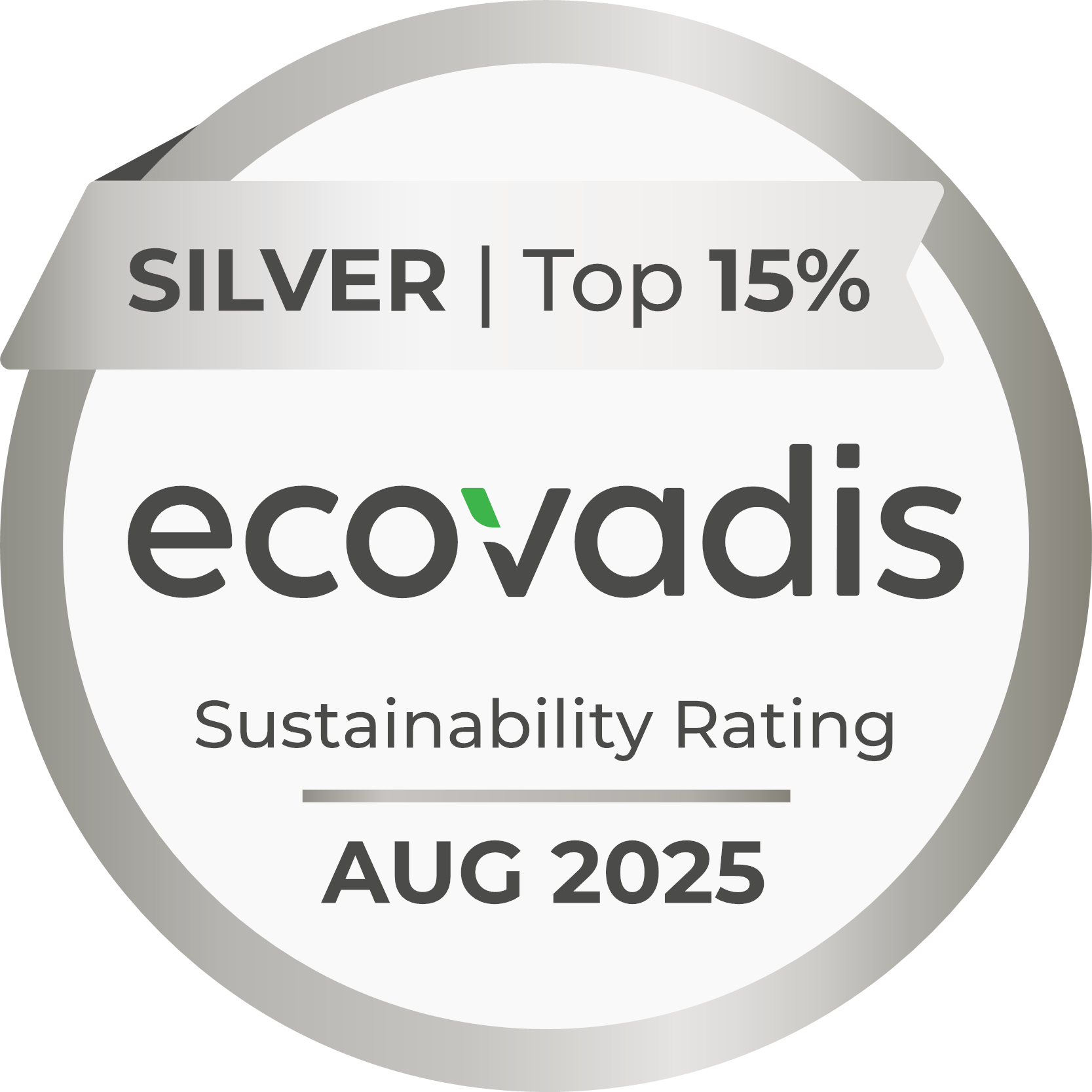 Ecovadis - Silver medal August 2025